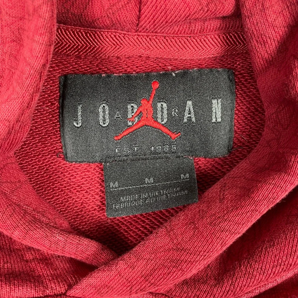 Oklahoma Sooners Football Jordan Hoodie Mens Medium Red Pullover Fleece OU